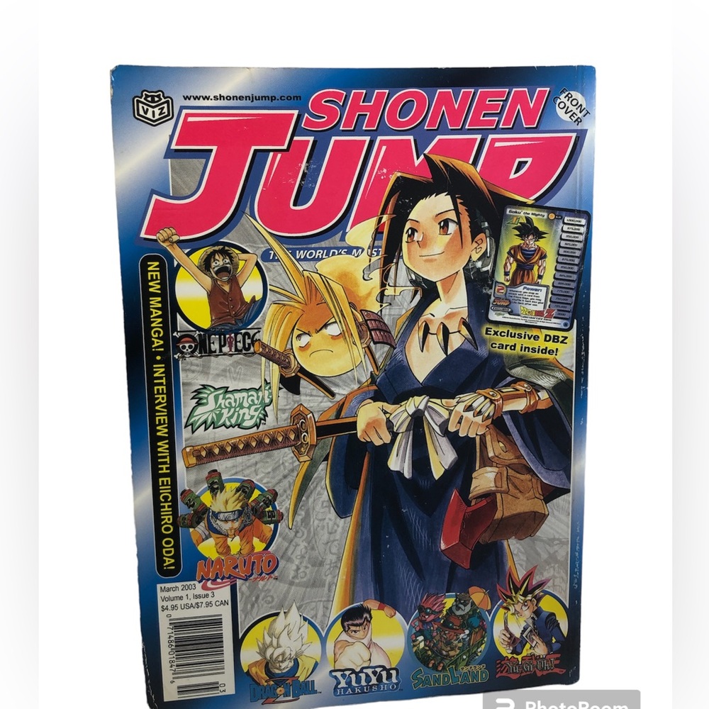 Vintage Shonan Jump March 2003  Volume 1 Issue 3 Naruto Dragonballz Yugioh